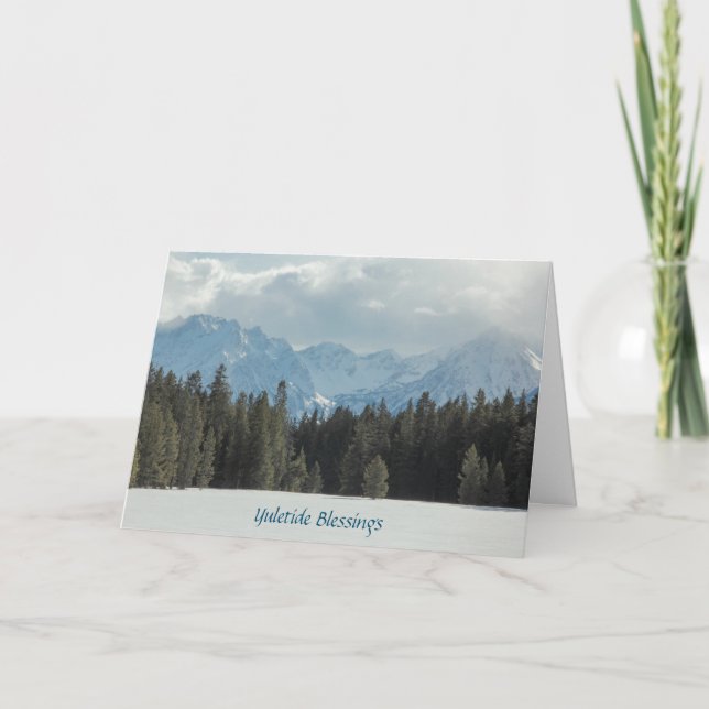 Cartão de Bênção Yuletide (Frente)