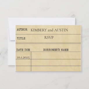 Cartão de Biblioteca   Cartão de Resposta RSVP