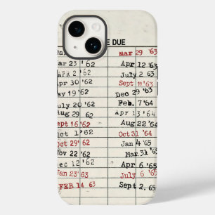 Cartão de Biblioteca Vintage
