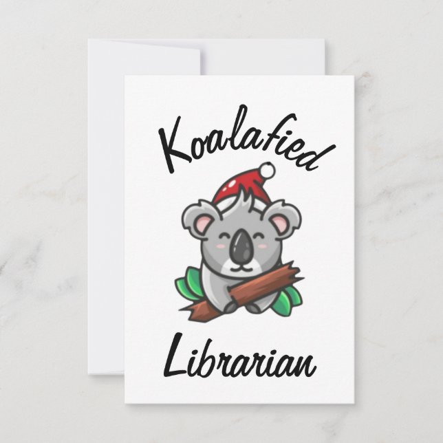 Cartão de Bibliotecário Koalafied (Frente)