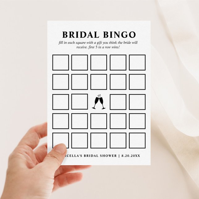 Cartão de Bingo Bridal (Criador carregado)