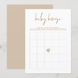 Cartão de Bingo de Chá de fraldas Tonelado INDIE B