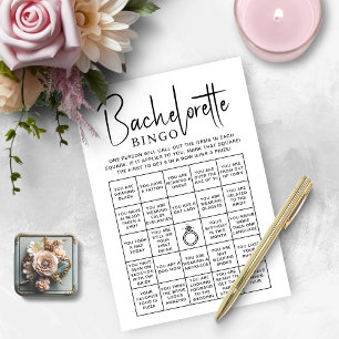 Cartão de Bingo de Despedida de Solteira para Jogo
