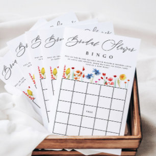 Cartão de Bingo de Papel Bingo de Chá de panela de