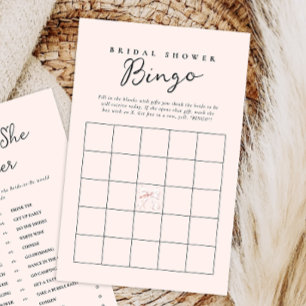 Cartão de Bingo de Presente para Chá de panela Ros