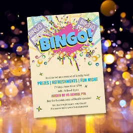 cartão de BINGO para noite divertida da comunidade