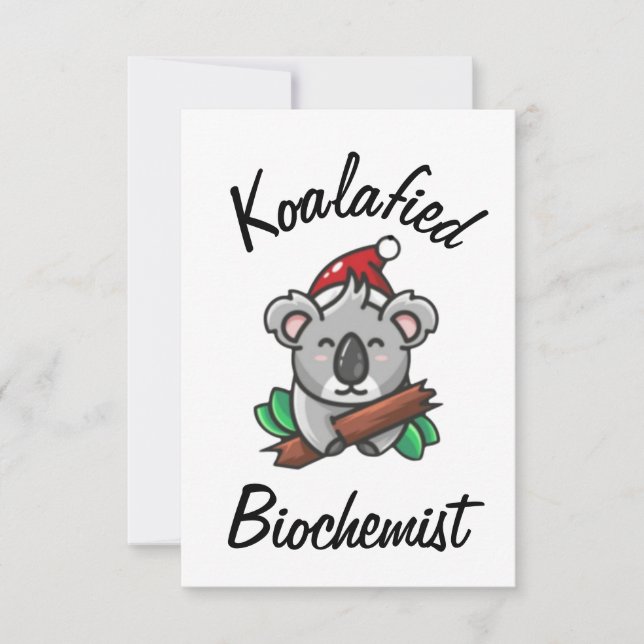 Cartão de Bioquímico Koalafied (Frente)