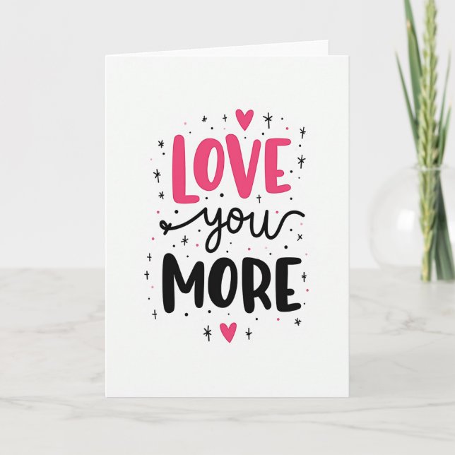 Cartão de Boas Festas Amor Você Mais (Frente)