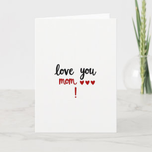 Cartão de Boas Festas Amor Você Mamãe