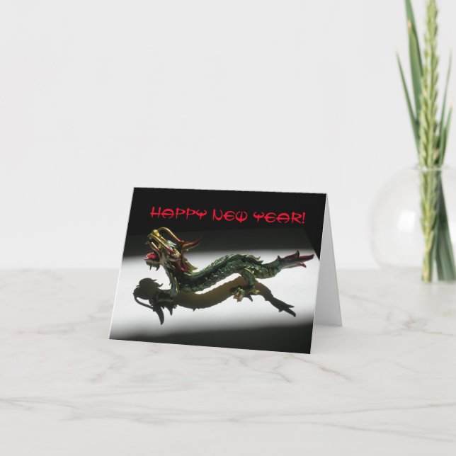 Cartão de Boas Festas - Ano Novo do Dragão (Frente)