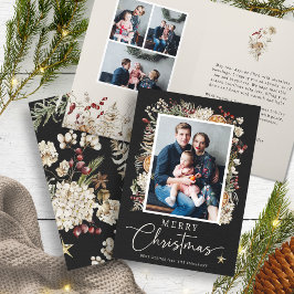 Cartão de Boas Festas Boho Botânico