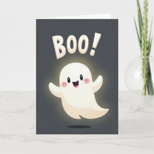 Cartão de Boas Festas Boo Feliz