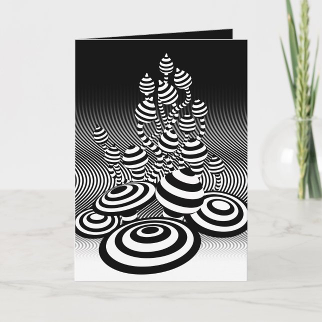 Cartão de Boas Festas Cogumelos Mágicos (Frente)