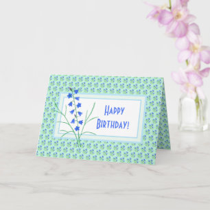 Cartão de Boas Festas com Crocuses e Íris Dobrados