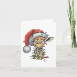 Cartão de Boas Festas da Girafa
