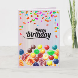 Cartão de Boas Festas de Aniversário de Frutas