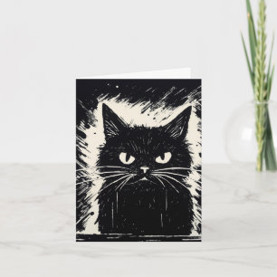 Cartão de Boas Festas de Aniversário Snarky Cat BL