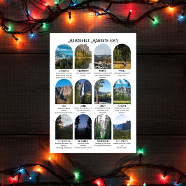 Cartão de Boas Festas de Ano em Revisão com 12 Fot