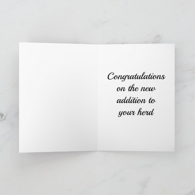 Cartão de Boas Festas de Cavalinho Humorístico Fum (Interior)