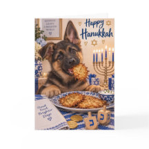 Cartão de Boas Festas de Chanukah com Latke Divert
