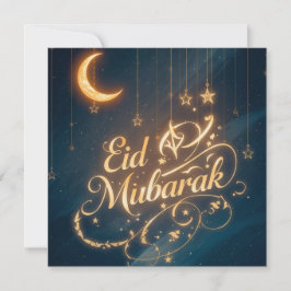 Cartão de Boas Festas de Eid Mubarak Personalizado