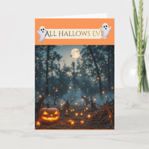 Cartão de Boas Festas de Halloween
