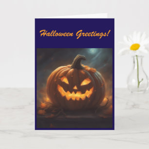 Cartão de Boas Festas de Halloween
