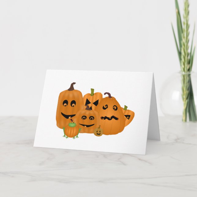 Cartão de Boas Festas de Halloween (Frente)
