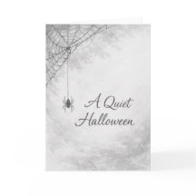 Cartão de Boas Festas de Halloween de Aranha e Tei