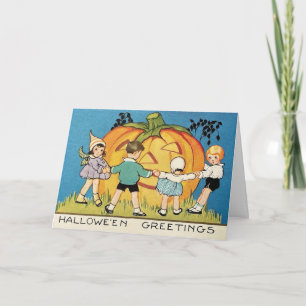 Cartão de Boas Festas de Halloween de Conto de Fad