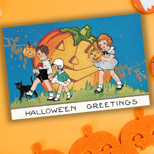 Cartão de Boas Festas de Halloween de Conto de Fad