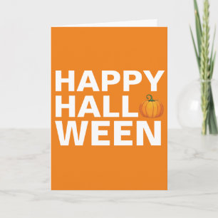 Cartão de Boas Festas de Halloween em Design Gráfi