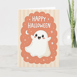 Cartão de Boas Festas de Halloween Fofo
