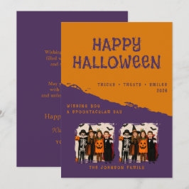 Cartão de Boas Festas de Halloween Personalizado