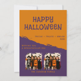 Cartão de Boas Festas de Halloween Personalizado