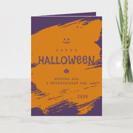 Cartão de Boas Festas de Halloween Personalizado D