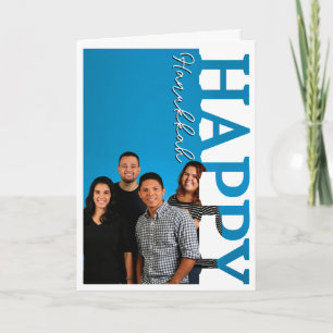 Cartão de Boas Festas de Hanukkah com Foto Persona