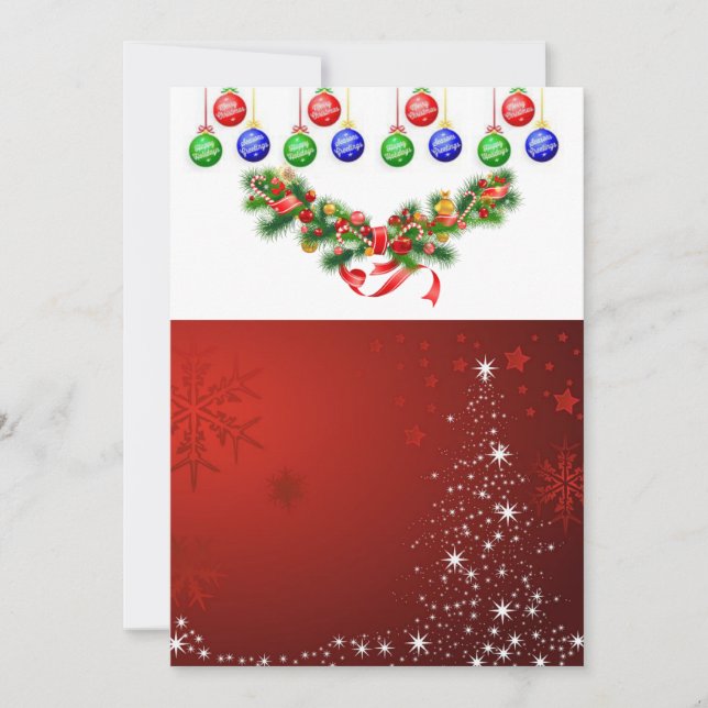 Cartão de Boas Festas de Natal (Frente)