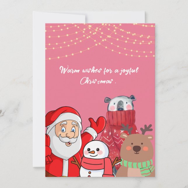 Cartão de Boas Festas de Natal (Frente)