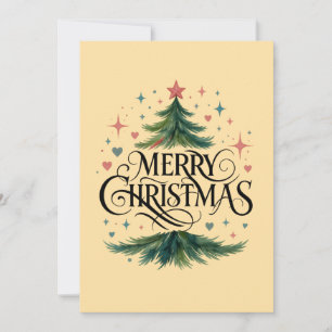 Cartão de Boas Festas de Natal Árvore de Natal