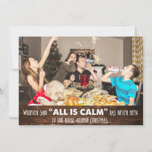 Cartão de Boas Festas de Natal com Foto de Humor D
