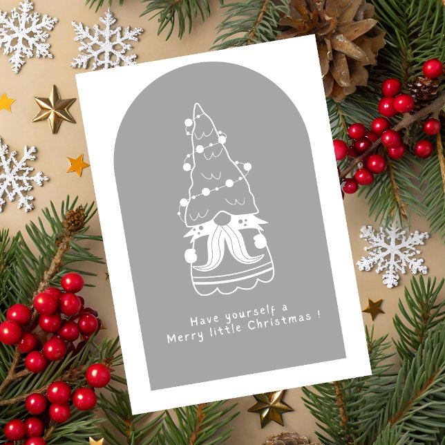 Cartão de Boas Festas de Natal Fofo (Have yourself a Merry little Christmas Card)