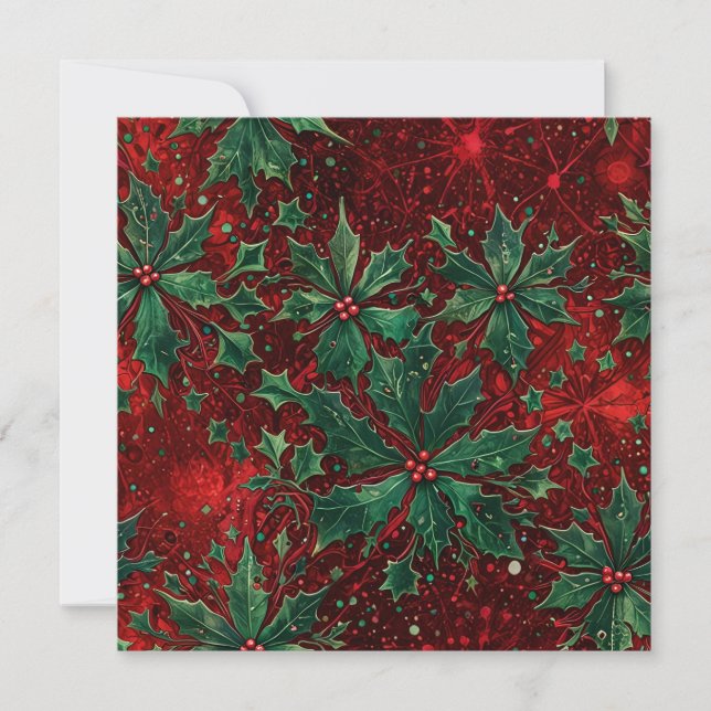 Cartão de Boas Festas de Natal Gótico (Frente)