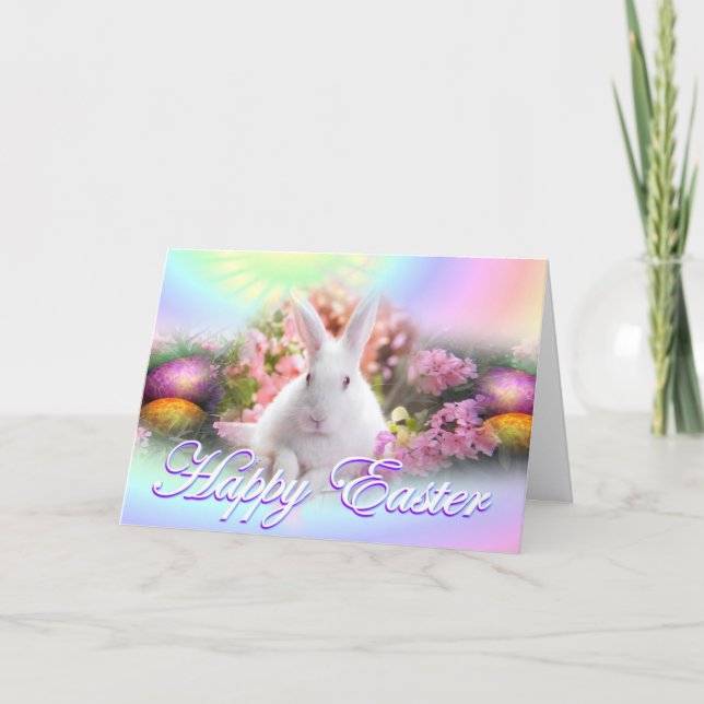 Cartão de Boas Festas de Páscoa (Frente)