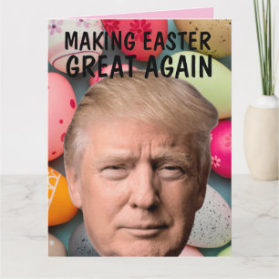 CARTÃO DE BOAS FESTAS DE PÁSCOA DE DONALD TRUMP