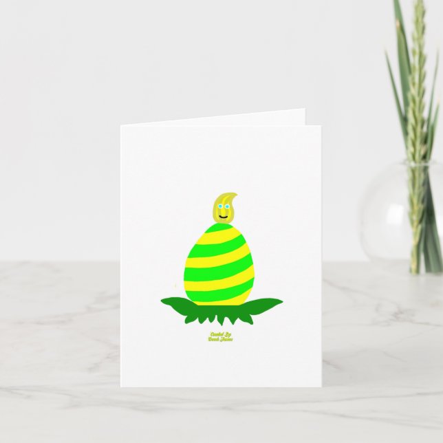 Cartão de Boas Festas de Páscoa Pequeno Vertical (Frente)