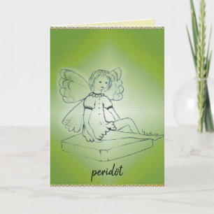 Cartão de Boas Festas de Peridoto/Agosto