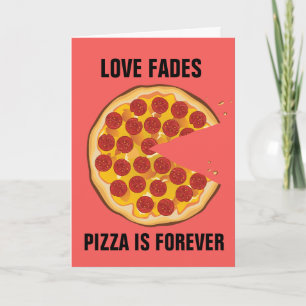 CARTÃO DE BOAS FESTAS DE PIZZA ENGRAÇADO ANTI-DIA