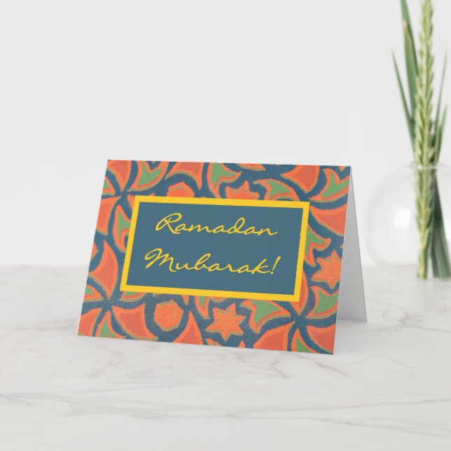 Cartão de Boas Festas de Ramadan (Frente)