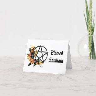 Cartão de Boas Festas de Samhain Personalizado